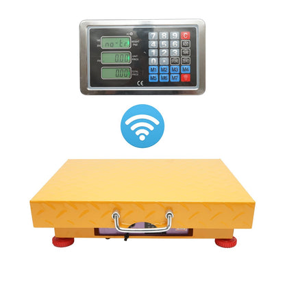 Elektronikus vezeték nélküli platform padlómérleg 32x42cm WiFi kijelzővel 150Kg