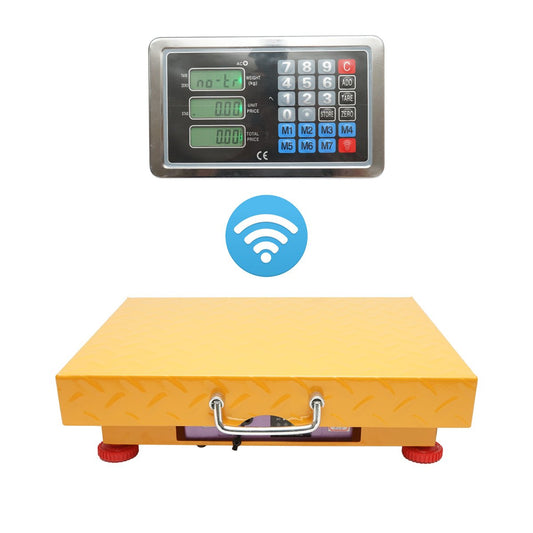 Elektronikus vezeték nélküli platform padlómérleg 32x42cm WiFi kijelzővel 150Kg