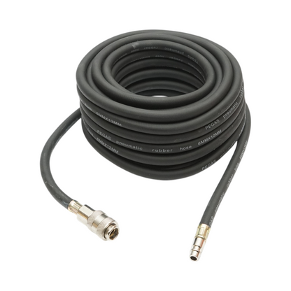 Kompresszor légtömlő 12m gumírozott 6x12mm és univerzális gyorscsatlakozók