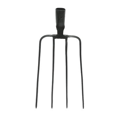 Acélvilla 4 szarvval, fekete 200x280x370mm