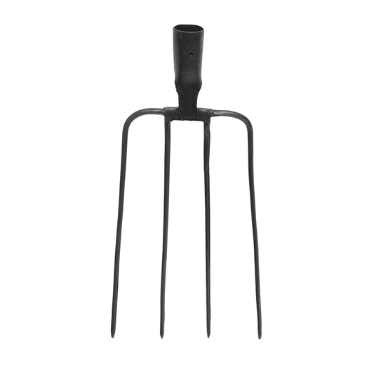 Acélvilla 4 szarvval, fekete 200x280x370mm