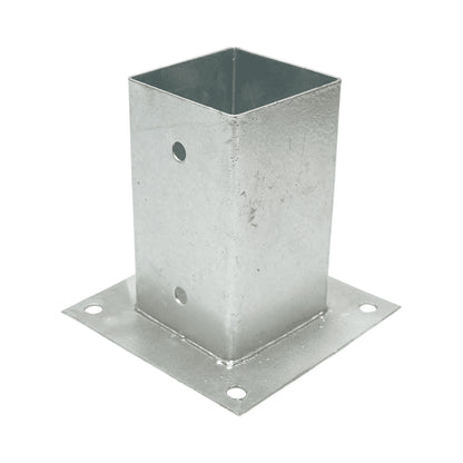 Négyszögletes oszlop tartója 81x81x150mm, 2mm vastag, horganyzott acélból