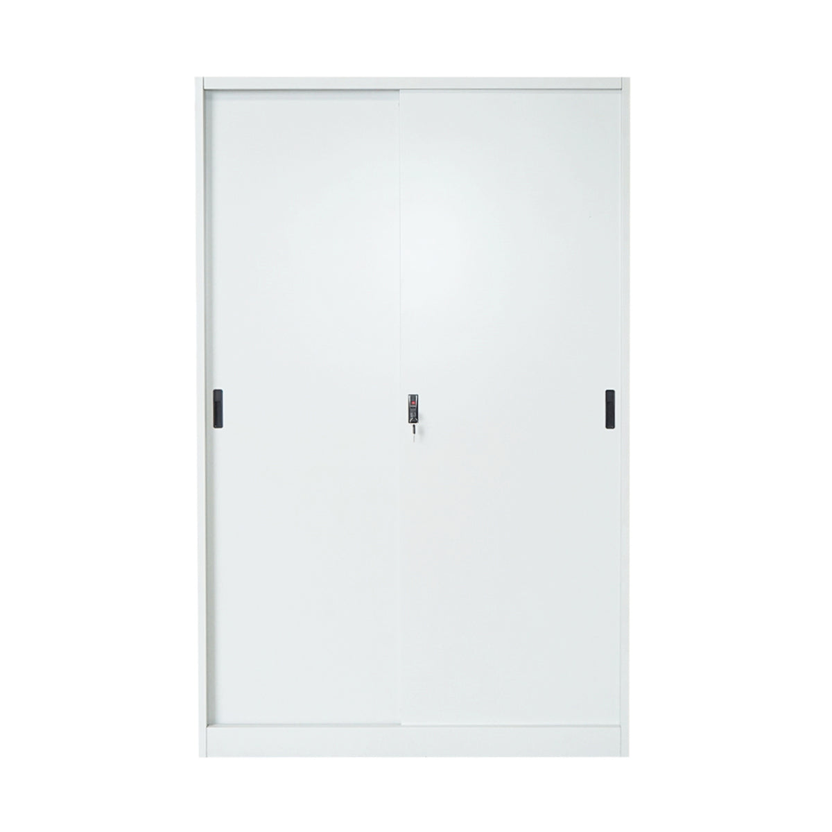 Fém toló fémszekrény 1900x1200x450mm, 2 rögzített tolóajtóval, 4 csigával, max 50kg/csiga, szürke Breckner Germany