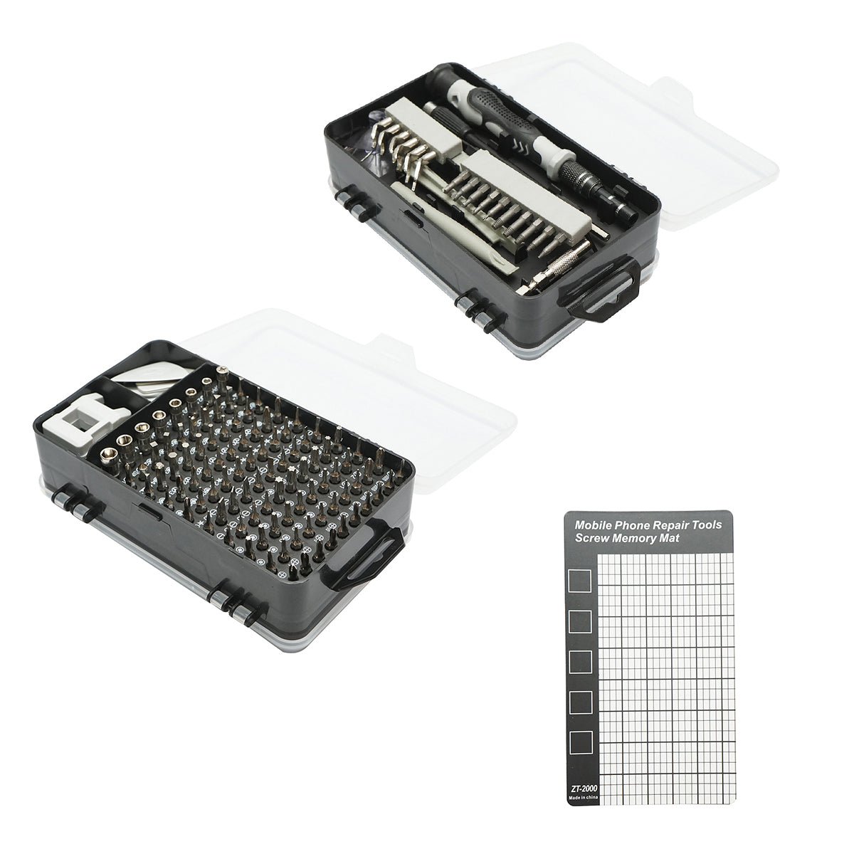 Precíziós csavarhúzó készlet bitek, torx, kereszt, hatszögletű, elektronika 139 db