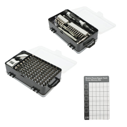 Precíziós csavarhúzó készlet bitek, torx, kereszt, hatszögletű, elektronika 139 db