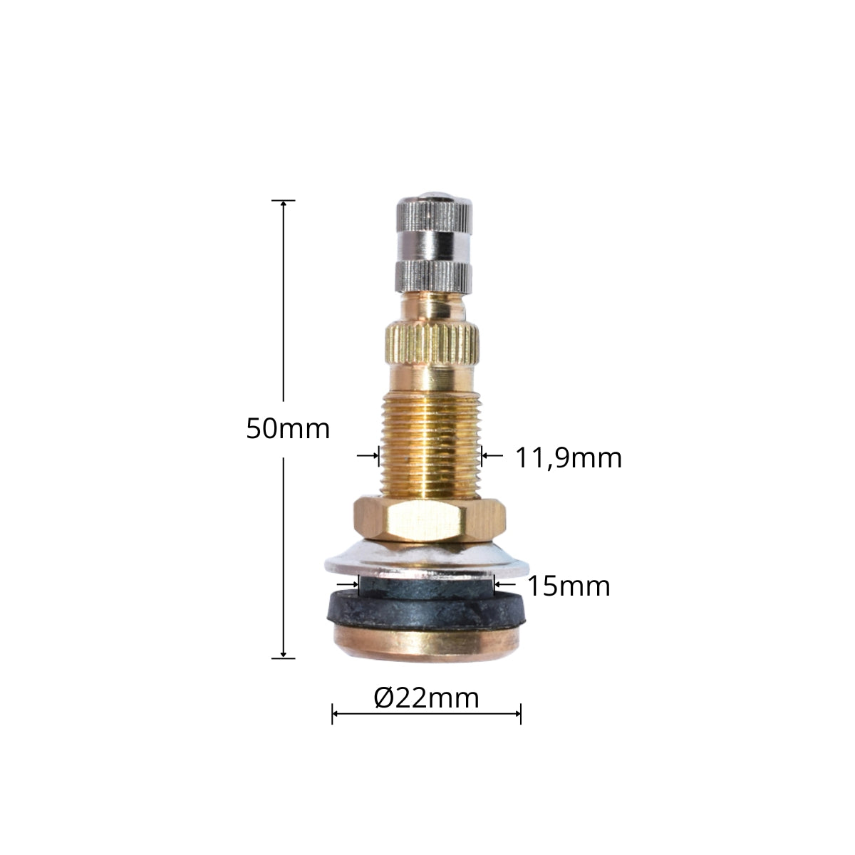 22 mm-es TRCH3 cső nélküli traktorszelep kis 22 mm-es TRCH3 szeleppel