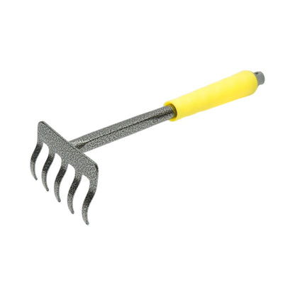 Crownman 5 fogas kerti gereblye szénacél 85x300mm, ergonomikus PP nyéllel