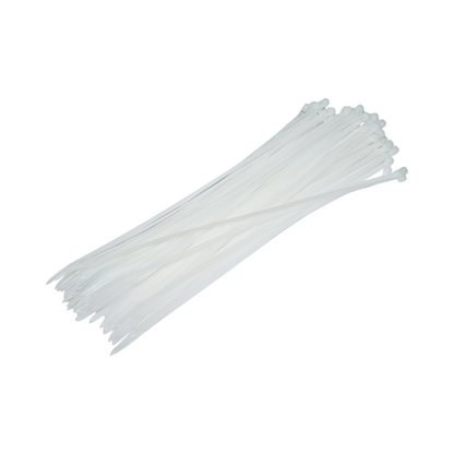 Longroad fehér műanyag kábelkötegelő 3.6x290mm 100 db/szett