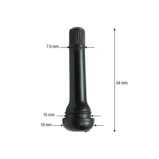 TR418 tömlő nélküli gumiszelep, 64 mm