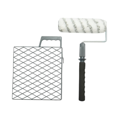 Szitanyomó készlet poliészter 25cm, teleszkópos nyél 40-80cm, műanyag rács Breckner Germany