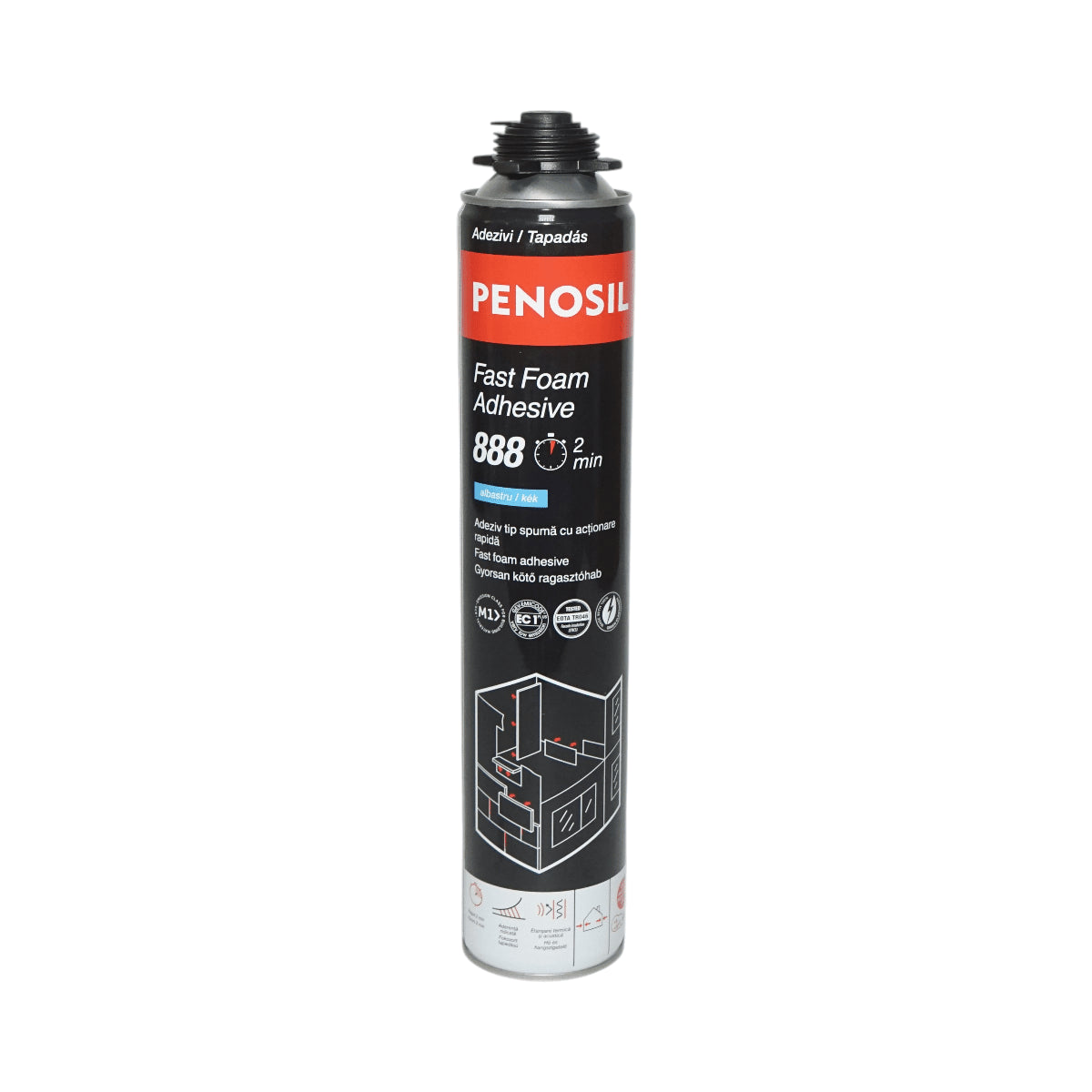 Többfunkciós, ultragyors ragasztóhab 750 ml Fast Foam Adhesive 888 Penosil