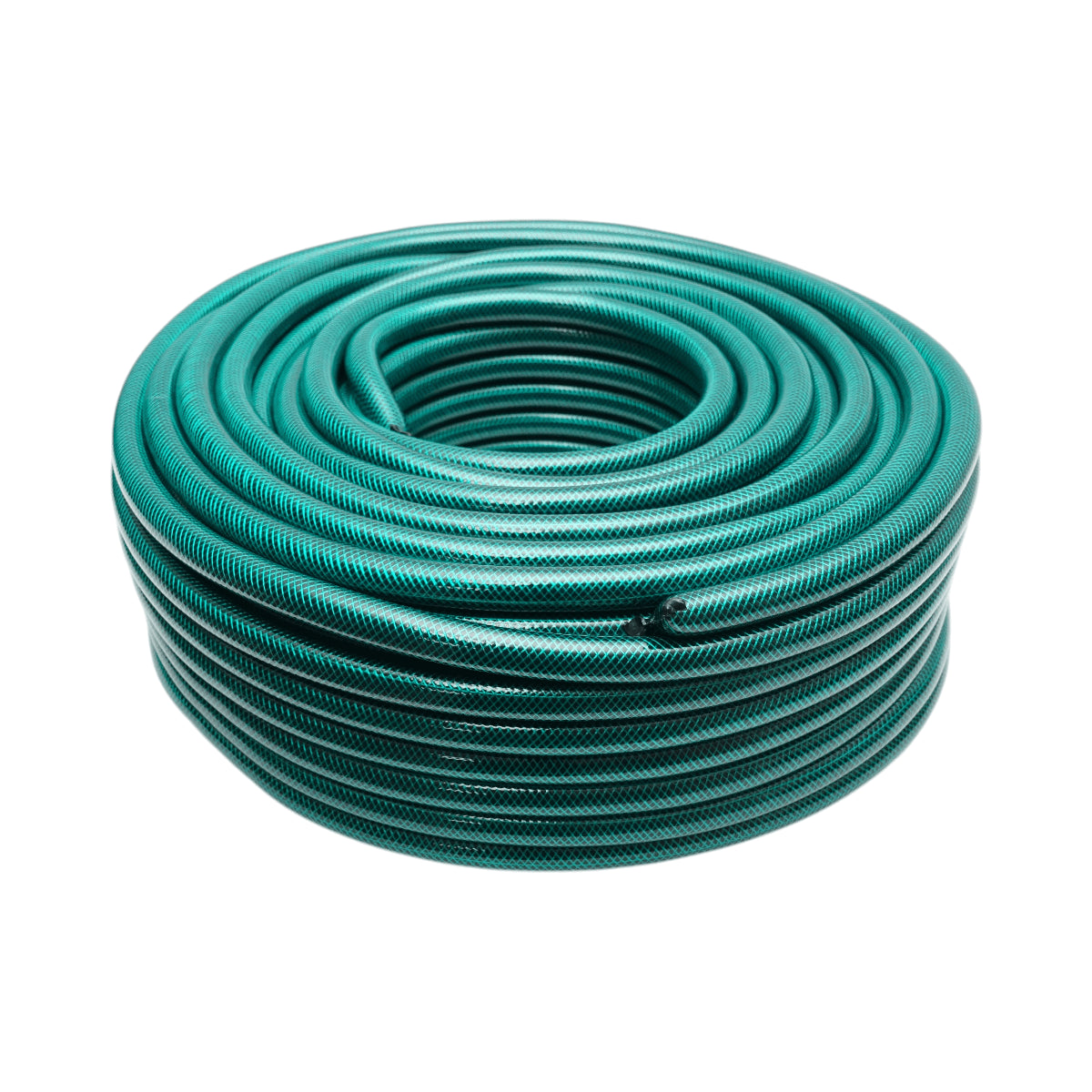 Zöld PVC kerti tömlő, slag, 1/2 inch (12,7mm), PN8 rúd fonott textilbetéttel 50m/tekercs