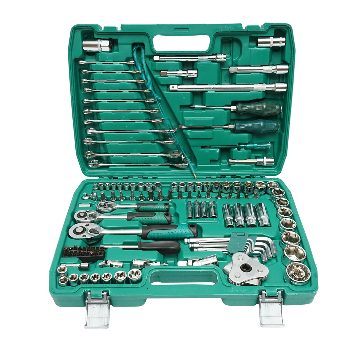 Hatszögkulcsos, fix, torx, racsnis dugókulcs készlet 121 db Breckner Germany