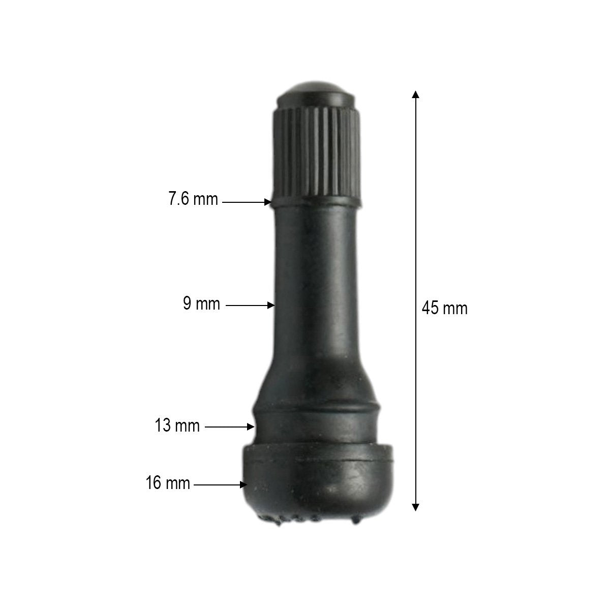 Prémium tubeless kerékventil EPDM TR438 45mm