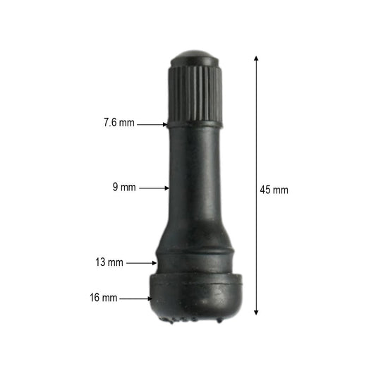 Prémium tubeless kerékventil EPDM TR438 45mm