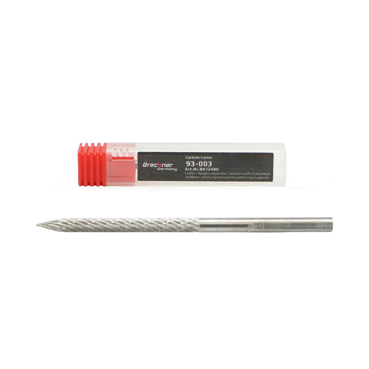 Fúrómaró gumifoltok kalibrálásához gombatípus 3x58mm volfrámacél 94-003 Breckner Germany