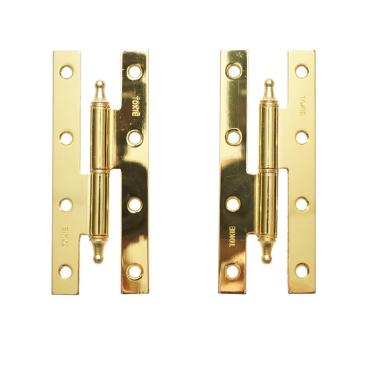 2 db bronz ajtópántok készlet, balra 140x55mm