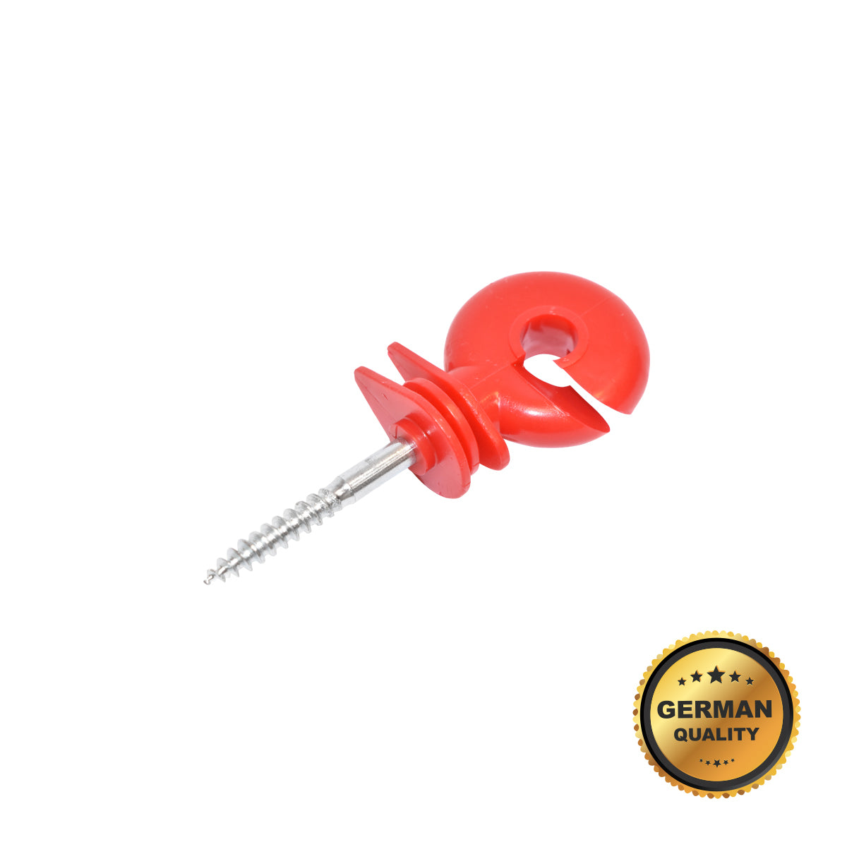 Prémium gyűrűs szigetelő piros 91x35mm elektromos kerítéshez Breckner Germany