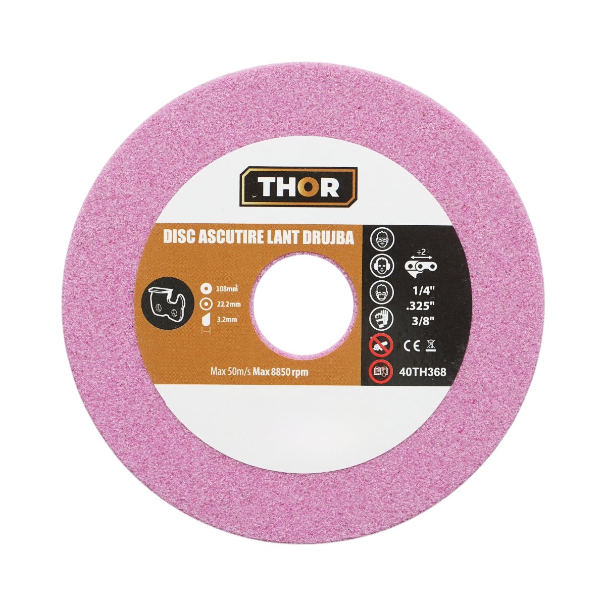 Láncfűrész penge 108x22,2x3,2 mm, sebesség 8850 fordulat/perc THOR