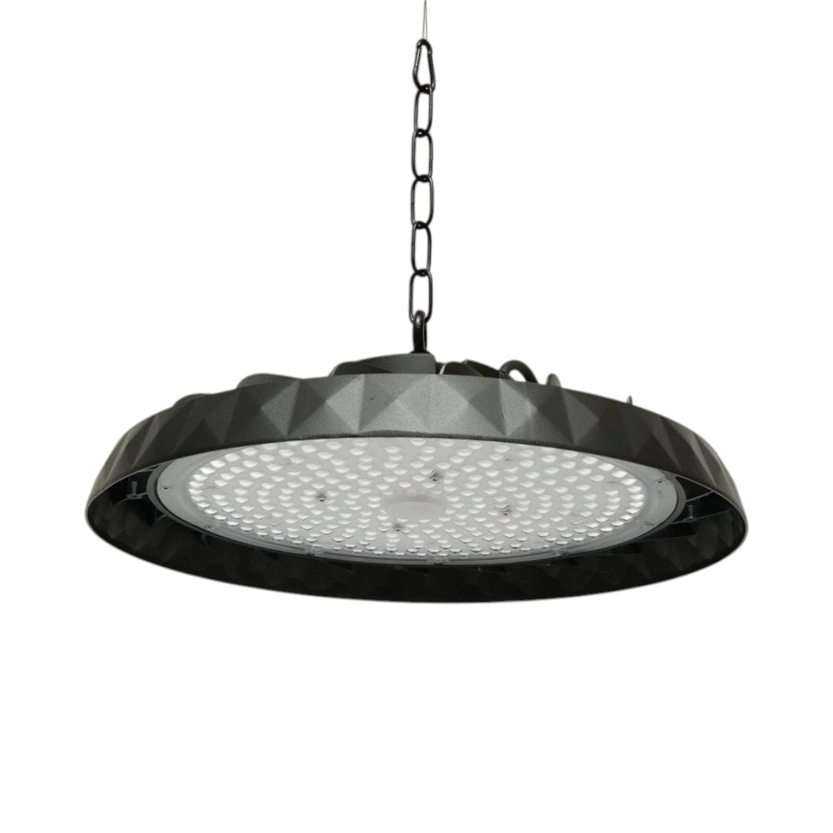 Ipari LED UFO High-Bay lámpa 200W, 100-265V, 6500K, 40000lm csarnokokhoz, raktárakhoz 375x50mm IP65 Breckner Germany