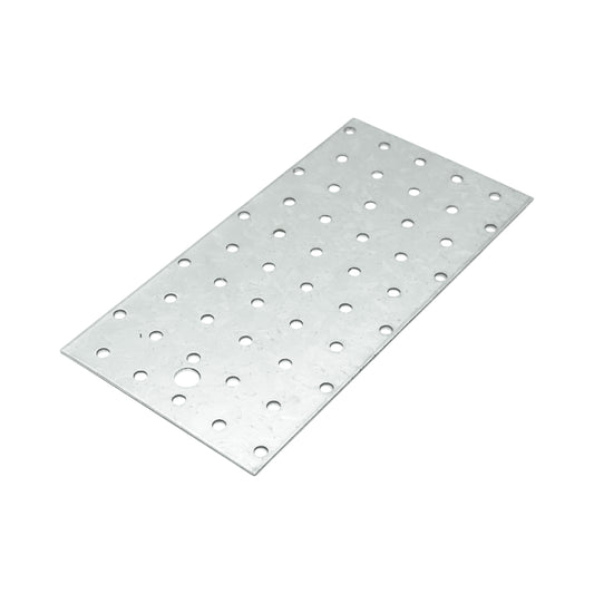 Perforált lemez 100x200mm, vastagság 2mm, horganyzott acél
