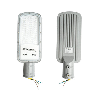 LED közúti világítólámpa 50W, 100-265V, 6500K, 5500lm oszlopra szerelhető 340x125x25mm IP66 Breckner Germany