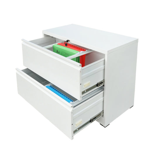 Fájlrendező, fém réses, 2 fiókkal 740X462X620mm, RAL7035 Breckner Germany