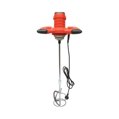Elektromos keverőgép 1400W, 220V, 6 sebességfokozat 0-800rpm, 120mm lapát, M14 ragasztóhoz, festékhez, habarcshoz THOR