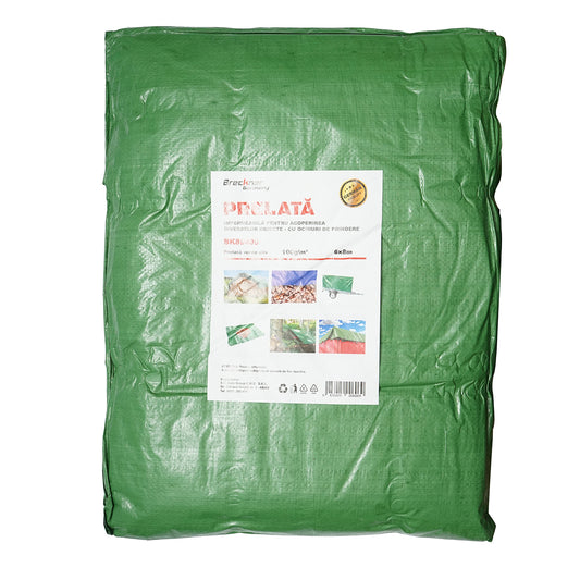 Hálós ponyva 100g/m2 zöld 6x8m Breckner Germany