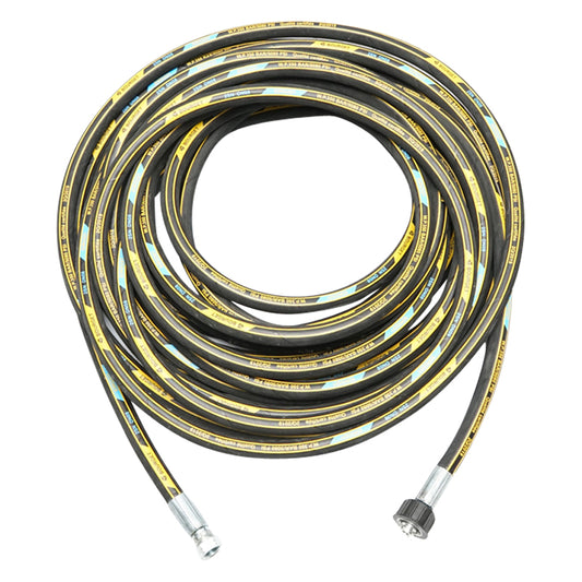 17 m-es tömlődob DN8 1SN 22x1,5 mm-es csatlakozóval és 3/8" megerősítéssel a végeken