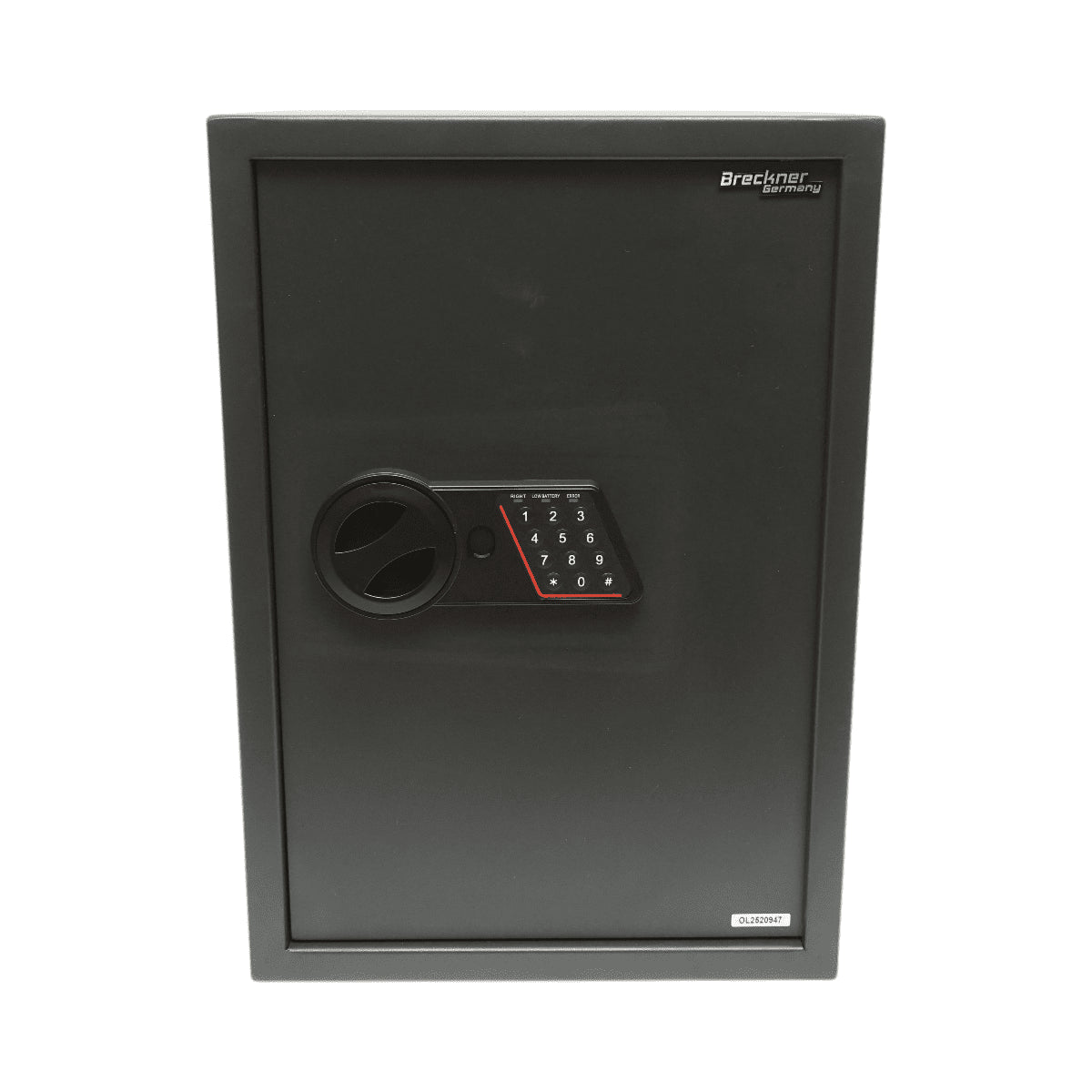 Bútorszekrény széf elektronikus zárral és 2 kulccsal 500x350x310mm Breckner Germany