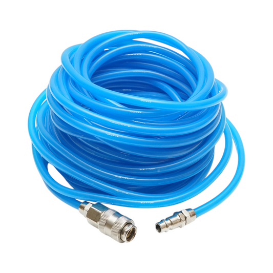 Kompresszor légtömlő 15m PU 5x8mm és univerzális gyorscsatlakozók