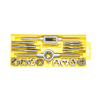 Crownman M3-M12mm metrikus menetvágó és menetvágó készlet 20 darab