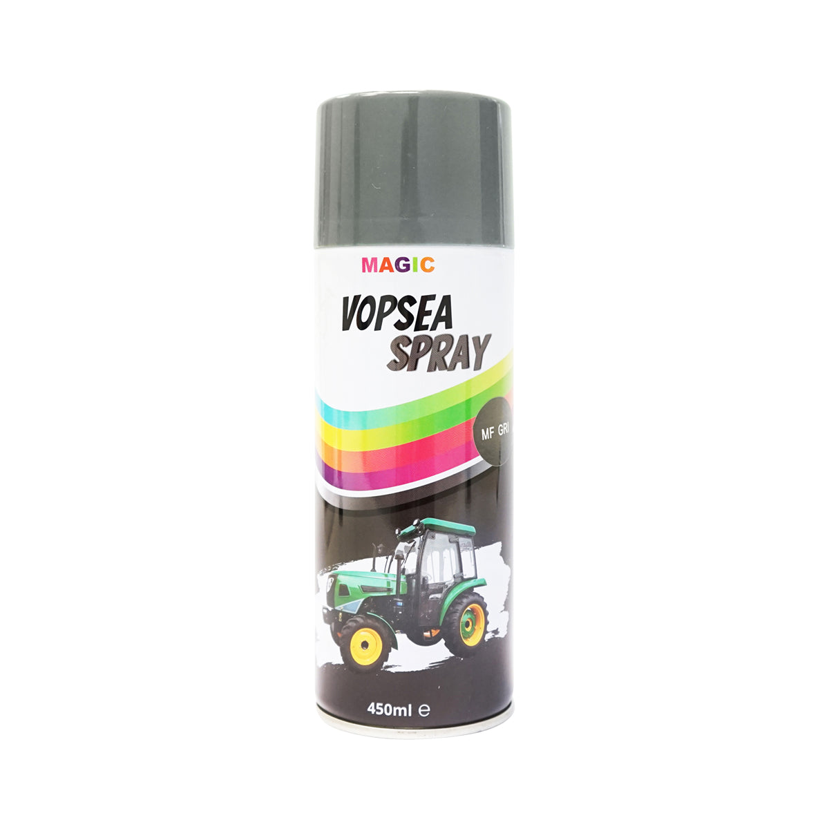 Professzionális szürke autófesték spray gyorsan száradó 450ml MAGIC fémre, műanyagra, fára, üvegszállra