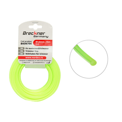 Fűkasza damil, csillag 3 mm x 15 m Breckner Germany