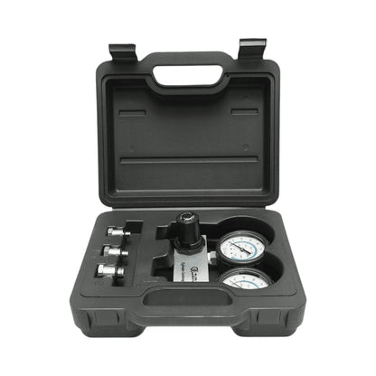 Benzinmotor henger tömörségmérő készlet, 3 adapter 10, 12, 18mm, 600mm tömlő Breckner Germany
