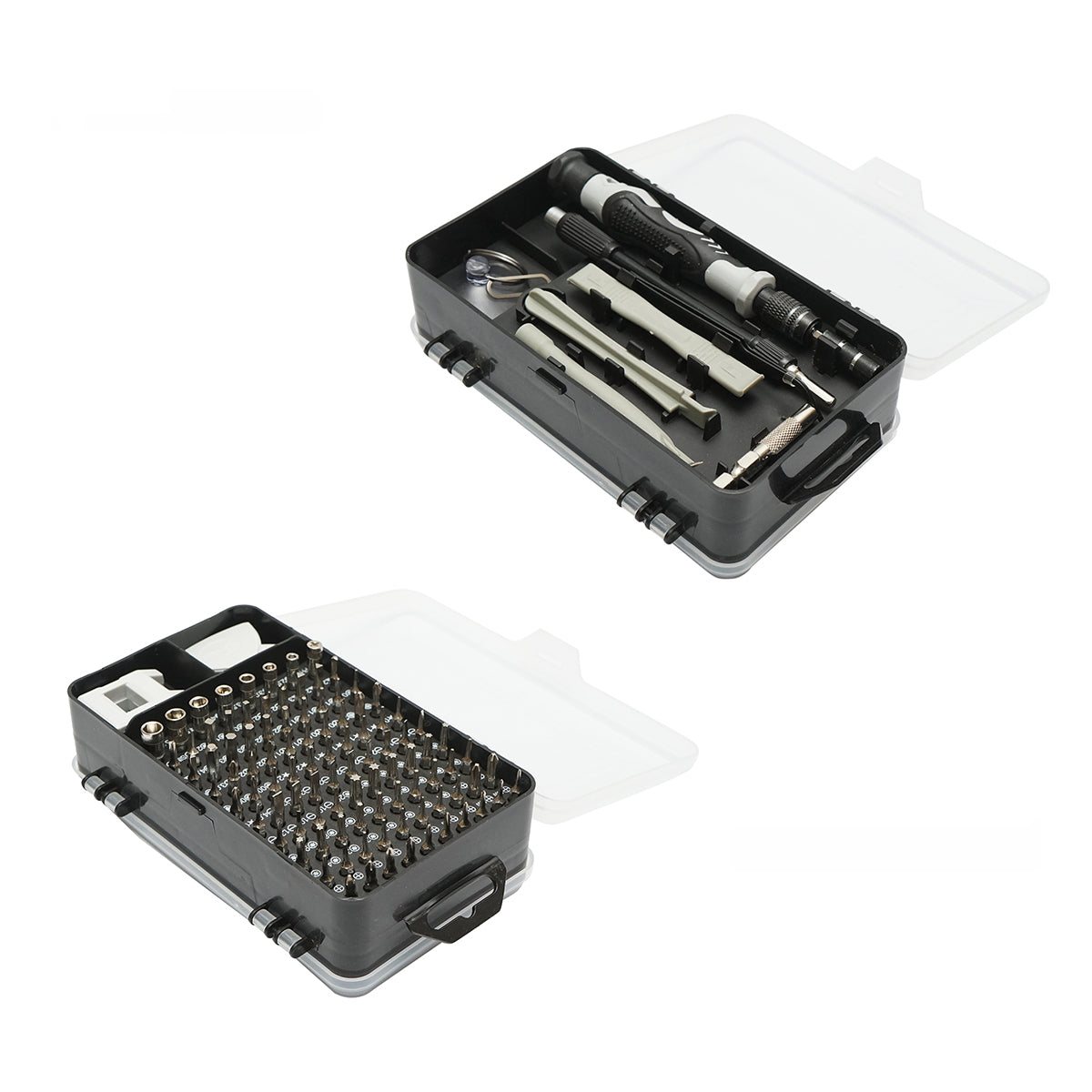 Precíziós csavarhúzó készlet bitek, torx, kereszt, hatszögletű, elektronikai 115 db