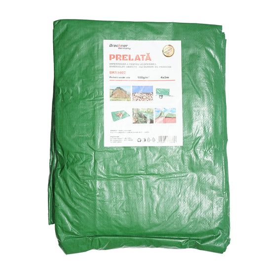 Hálós ponyva 100g/m2 zöld 4x5m Breckner Germany