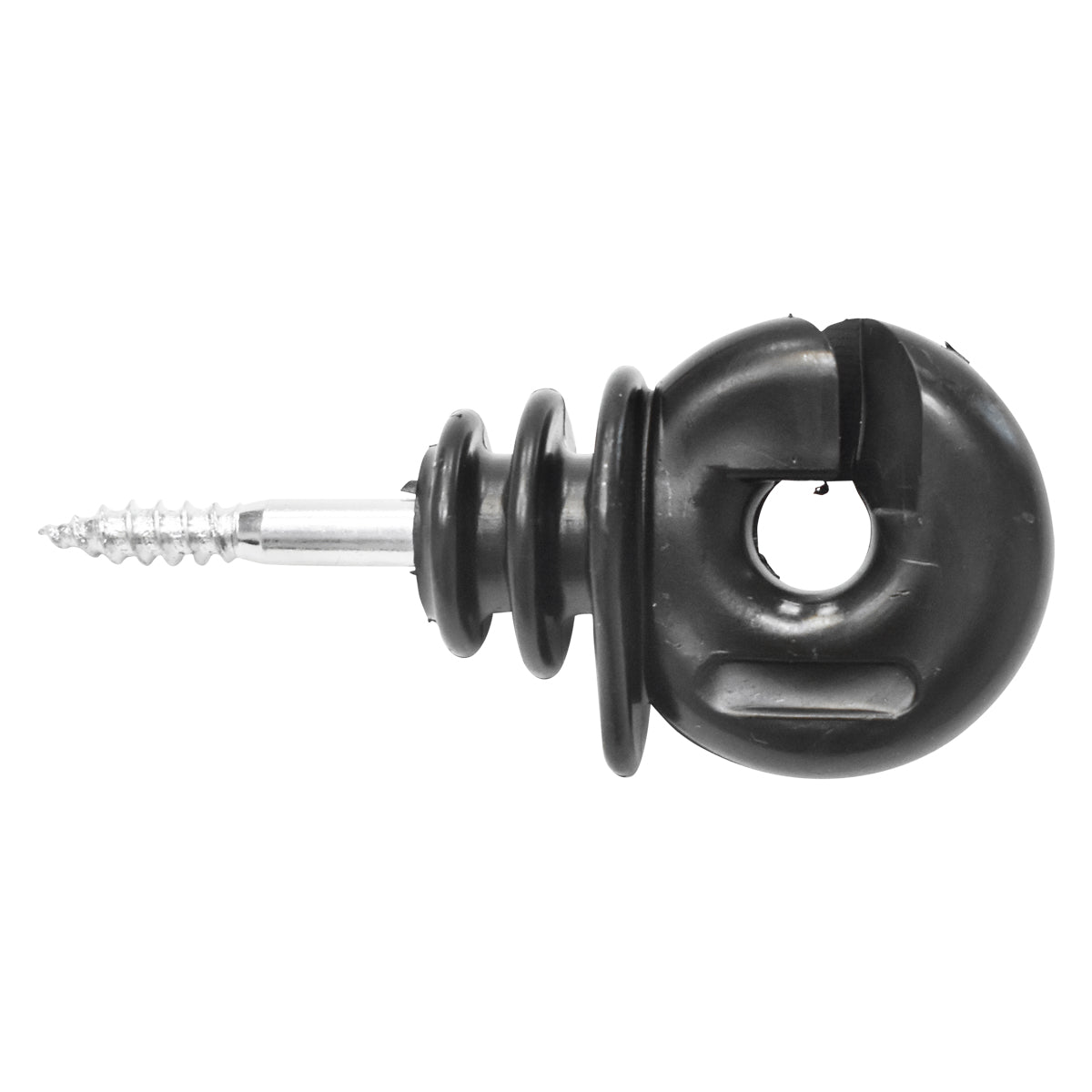 Kompakt gyűrűs szigetelő fekete fekete fekete fi 5.9mm 89x40mm elektromos kerítés Thor