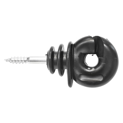 Kompakt gyűrűs szigetelő fekete fekete fekete fi 5.9mm 89x40mm elektromos kerítés Thor