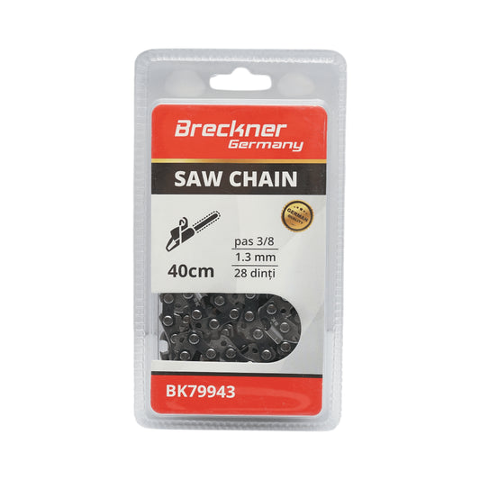 Láncfűrész lánc, 3/8-as osztás, 28 fog, 1,3 mm, hosszúság 40 cm Breckner Germany