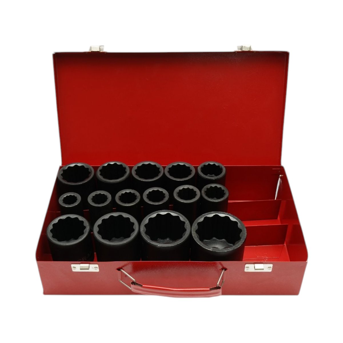 Teherautó dugókulcs készlet 17–50 mm, hosszú, 12-lapos, 3/4" Cr-Mo, 15 részes – Breckner Germany