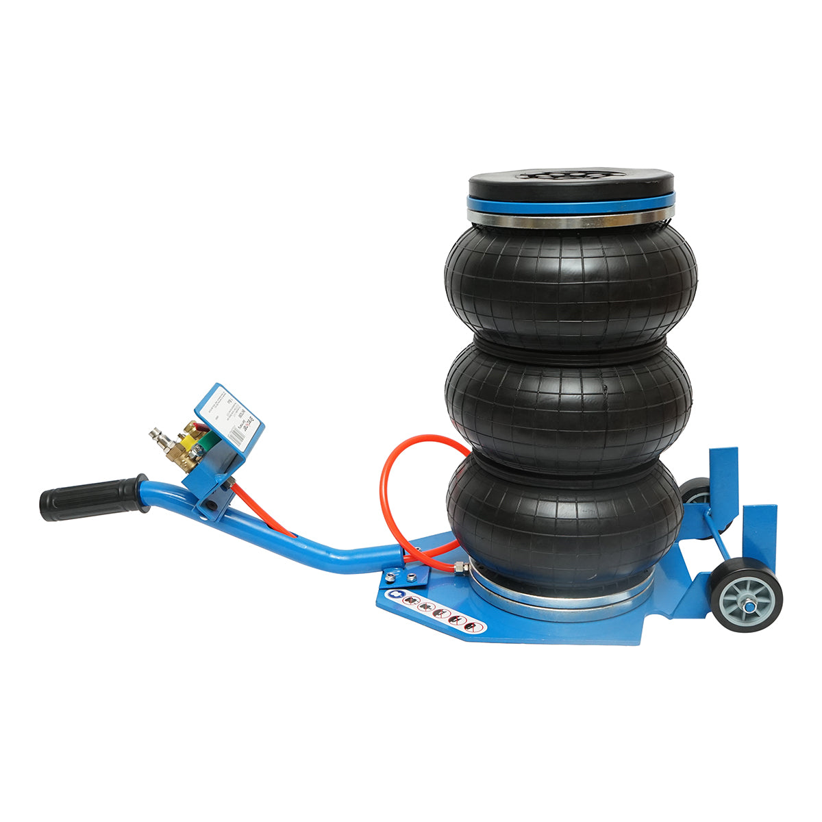 Profi pneumatikus emelő 3.5T rövid fogantyúval, légpárnával 150-400mm Breckner Germany