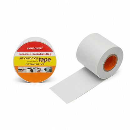 HighPower PVC légkondicionáló vezetékcsatornázó szalag fehér öntapadó mentes 60mm x 12m