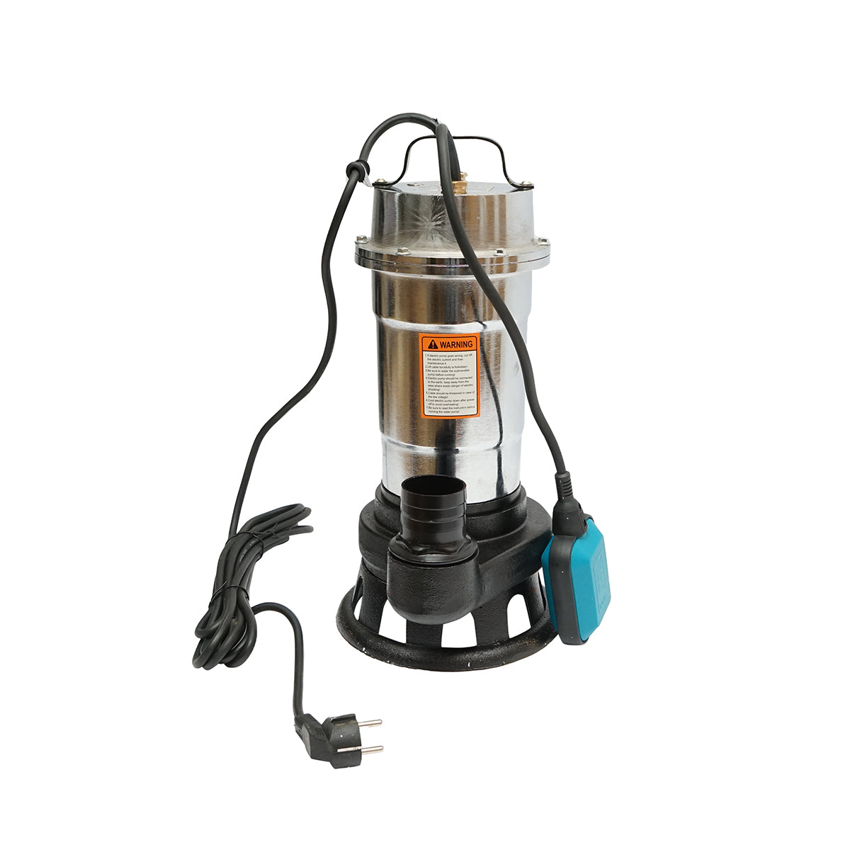 Szennyvízszivattyú, merülő vízelvezető úszóval 1000W, 380L/min, magasság 12m, 220V Breckner Germany