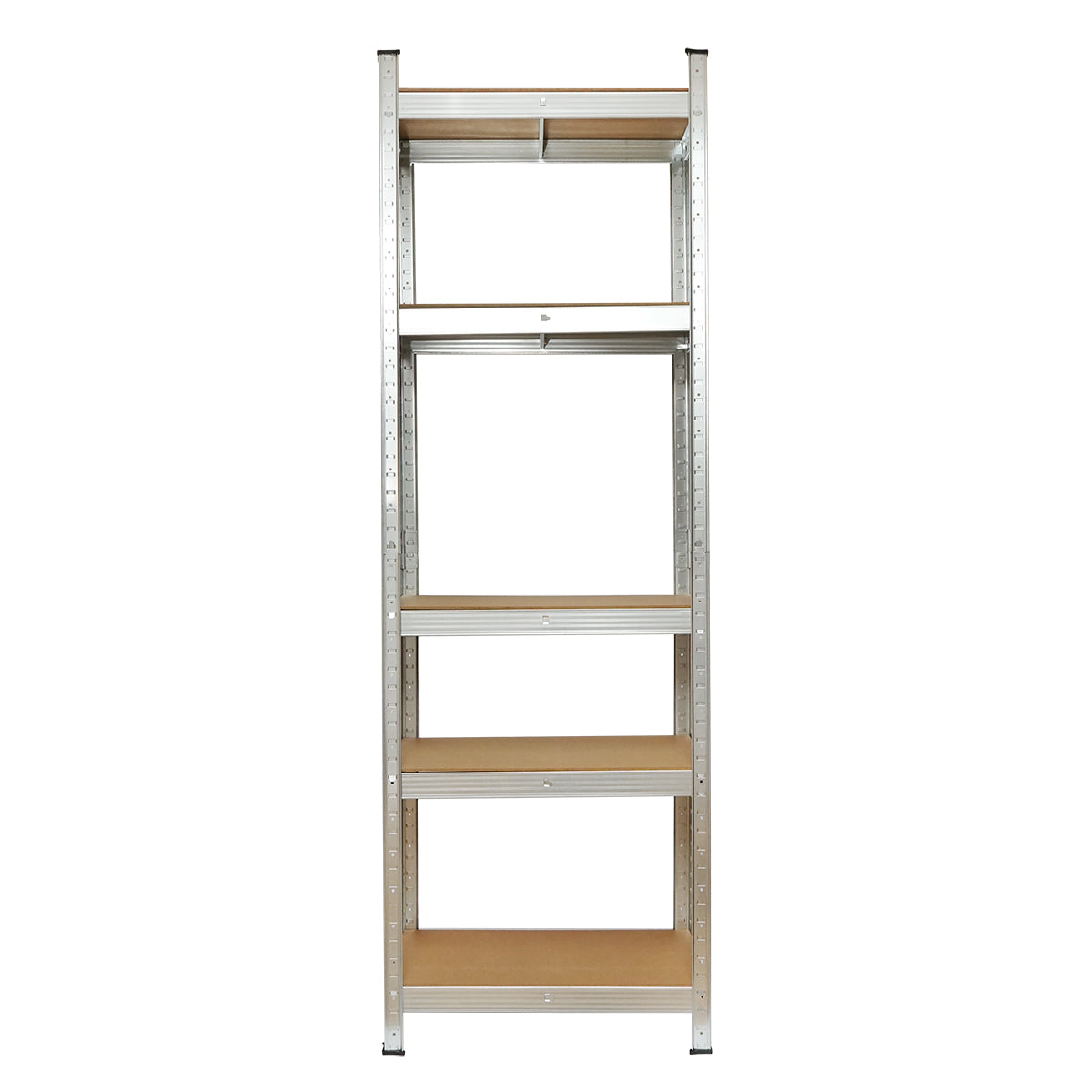Salgó polc, fém polc, 5 MDF polccal, 180x90x40cm, 175kg/polc, csavarmentes szerelés Breckner Germany