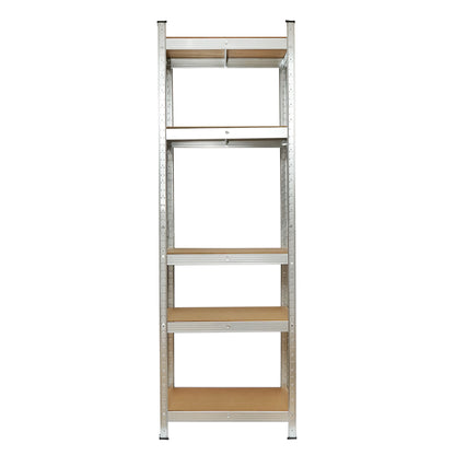 Salgó polc, fém polc, 5 MDF polccal, 180x90x40cm, 175kg/polc, csavarmentes szerelés Breckner Germany