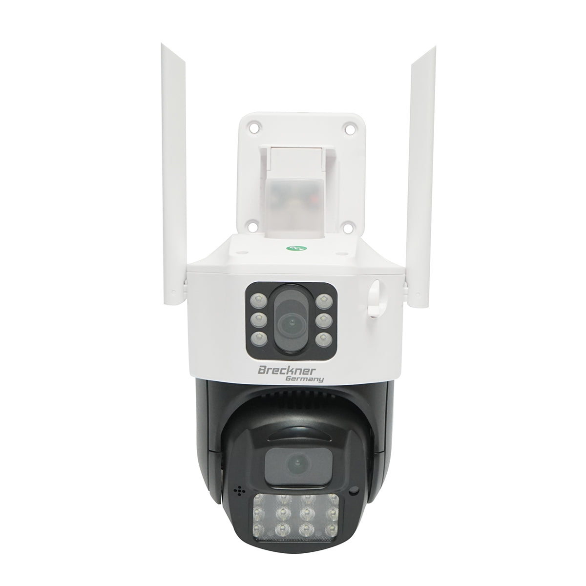 6 MP-os kettős lencsés megfigyelő kamera, WIFI P2P, 360 PTZ forgatás mozgásérzékelővel, sziréna, emberfelismerés, Google Assistant és iCSee alkalmazás