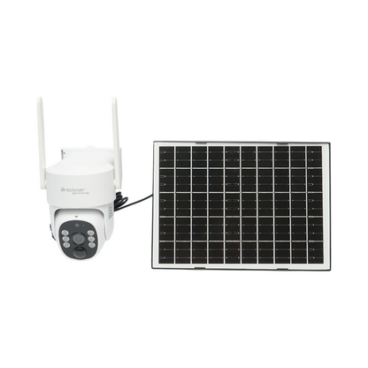 3MP kétlencsés megfigyelő kamera, 4G, WIFI 2,4 GHz, napelemmel, 9000 mAh akkumulátorral, PTZ vezérlés, emberi PIR érzékelés, éjjellátó és Ubox alkalmazás.