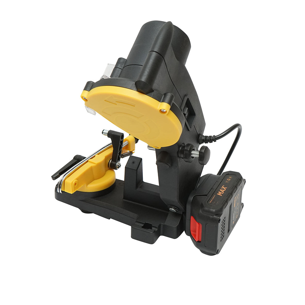 Láncfűrész élezőgép lítium akkumulátorral 18.5V/1.3Ah, tárcsa 108x22mm, fordulatszám 3800rpm